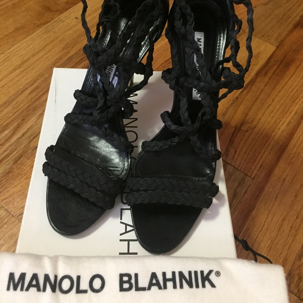Manolo Blahnik - Black heel size 37.5 / 7.5